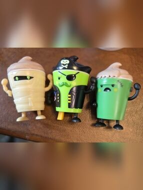 2025 Wendy's Halloween Frosty Toy - Fright Night - Lot Of 3 - GUC